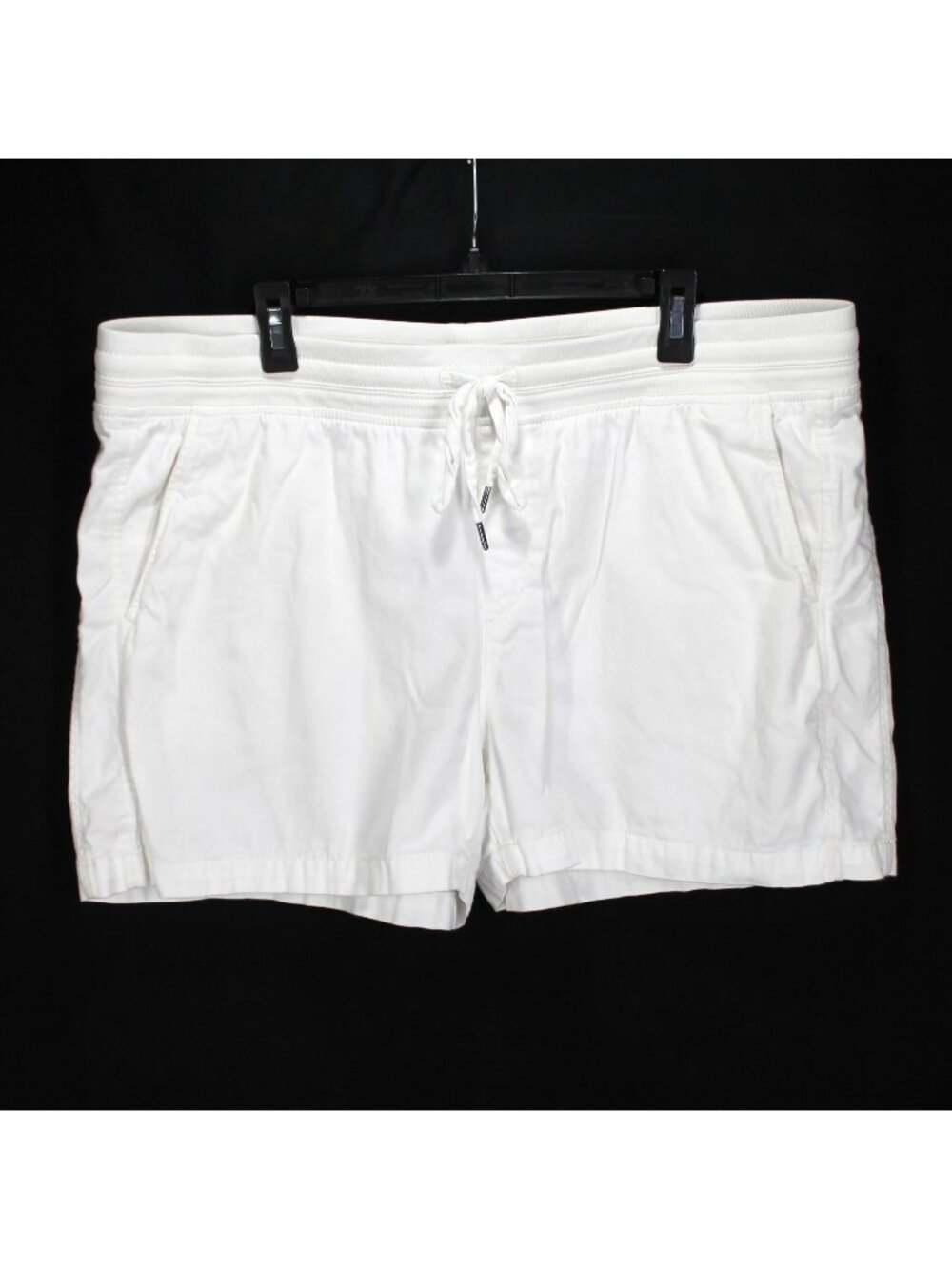 Orvis Casual Shorts Womens Size XXL White Pull On Drawstring Waist Cotton Blend